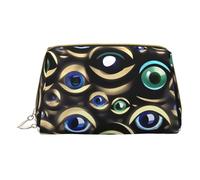 DRTGEDS Many Evil Eyes - Neceser de viaje, bolsa de maquillaje para bolso, bolsa de maquillaje de viaje, mini bolsa de cosméticos para mujer, color blanco, talla única, White, Talla única