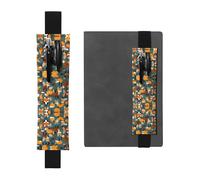 DRTGEDS Many Foxes - Soporte para bolígrafos de piel de PVC con banda elástica colorida, para regalo, soporte desmontable para bolígrafos para cuaderno