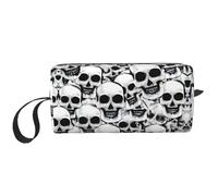 DRTGEDS Many Mexican Skull - Bolsa pequeña con cremallera, mini estuche de transporte de maquillaje de viaje, bolsa de cosméticos, electrónica portátil, Muchos cráneos mexicanos, Talla única