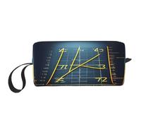 DRTGEDS Math Formula - Bolsa pequeña amarilla con cremallera, mini estuche de transporte de maquillaje de viaje, bolsa de cosméticos, electrónica portátil, Fórmula matemática amarilla, Talla única