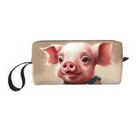 DRTGEDS Naughty Pig - Bolsas de cosméticos para mujer, bolsa de maquillaje pequeña para bolso, bolsa de maquillaje de viaje con cremallera, bebé cerdo travieso, Talla única