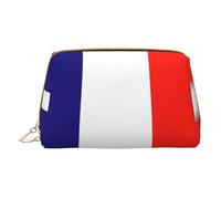 DRTGEDS Neceser con bandera francesa para hombre, organizador de artículos de aseo portátil, bolsa de afeitado, bolsa pequeña, color blanco, talla única, White, Talla única
