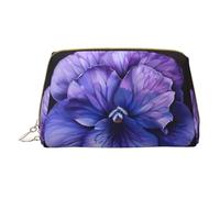 DRTGEDS Neceser con diseño de flores violetas para hombre, organizador de artículos de aseo portátil, bolsa de afeitado, bolsa pequeña, color blanco, talla única, White, Talla única