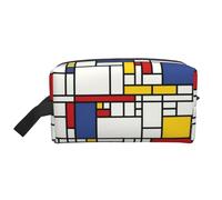 DRTGEDS Neceser con patrón abstracto para hombres, bolsa organizadora portátil de viaje, bolsa de afeitado, bolsa pequeña, color fantasía (Abstract Pattern), Talla única