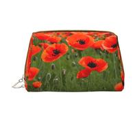 DRTGEDS Neceser de viaje con pétalos de amapola, bolsa de maquillaje para bolso, bolsa de maquillaje de viaje, mini bolsa de cosméticos para mujer, color blanco, talla única, White, Talla única