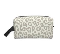 DRTGEDS Neceser de viaje portátil con estampado de leopardo marrón para hombre, bolsa organizadora de artículos de aseo personal, bolsa de afeitado, bolsa pequeña, Patrón de leopardo café., Talla