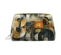 DRTGEDS Neceser geométrico abstracto para hombres, bolsa organizadora de artículos de aseo portátil de viaje, bolsa de afeitado, bolsa pequeña, color blanco, talla única, White, Talla única