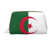 DRTGEDS Neceser portátil para hombre, diseño de bandera de Argelia, bolsa organizadora de artículos de aseo personal, bolsa de afeitado, bolsa pequeña, color blanco, talla única, White, Talla única