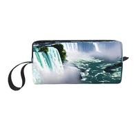 DRTGEDS Niagara - Bolsas de maquillaje para mujer, bolsa de maquillaje pequeña para bolso, bolsa de maquillaje de viaje con cremallera, Niagara Fall, Talla única