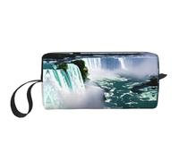 DRTGEDS Niagara Fall - Bolsa pequeña con cremallera, mini estuche de transporte de maquillaje de viaje, bolsa de cosméticos, electrónica portátil, Niagara Fall, Talla única