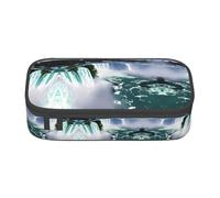 DRTGEDS Niagara Fall - Estuche para lápices de gran capacidad con 4 compartimentos para hombres y mujeres