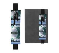 DRTGEDS Niagara Fall - Soporte para bolígrafos de piel de PVC con banda elástica colorida para regalo, soporte desmontable para bolígrafos para cuaderno