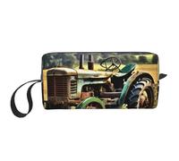 DRTGEDS Old Tractor Photo Farm - Bolsa pequeña con cremallera, mini estuche de transporte de maquillaje de viaje, bolsa de cosméticos, electrónica portátil, Old Tractor Photo Farm, Talla única