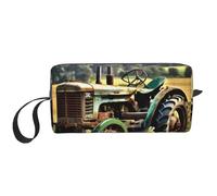 DRTGEDS Old Tractor Photo Farm - Bolsas de cosméticos para mujer, bolsa de maquillaje pequeña para bolso, bolsa de maquillaje de viaje con cremallera, Old Tractor Photo Farm, Talla única