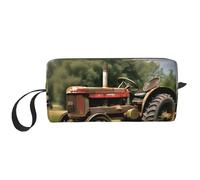DRTGEDS Old Tractor Photoes Farm - Bolsa pequeña con cremallera, mini estuche de transporte de maquillaje de viaje, bolsa de cosméticos, electrónica portátil, Old Tractor Photoes Farm, Talla única