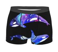 DRTGEDS Orca Killer Whale - Calzoncillos tipo bóxer que absorben la humedad y son transpirables, ropa interior para hombre, Negro -, Small