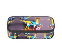 DRTGEDS Origami - Estuche multicolor para lápices con grullas de papel de gran capacidad con 4 compartimentos para hombres y mujeres