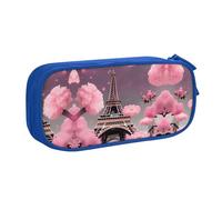 DRTGEDS Paris Street - Estuche para lápices, diseño de la Torre Eiffel de gran capacidad, estuche para bolígrafos, papelería para oficina, Azul, One Size, Deportivo