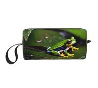 DRTGEDS Peace Tree Frogs - Neceser portátil para hombre, organizador de artículos de aseo personal, bolsa de afeitado, bolsa pequeña, color blanco, talla única, White, Talla única