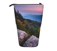 DRTGEDS Portalápices telescópico Canadian Smokey Mountain Cliff Pieces, organizador telescópico para lápices, bolsa de cosméticos y bolsa de maquillaje, Black, Talla única, Estampados de moda