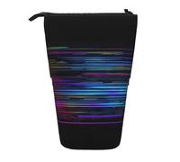 DRTGEDS Programmer Program Code Pieces - Portalápices telescópico, organizador telescópico para lápices, bolsa de maquillaje, Black, Talla única, Estampados de moda