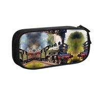 DRTGEDS Steam Little Train - Estuche para lápices de gran capacidad, bolsa para bolígrafos, estuche de papelería para oficina, Black, Talla única, Deportivo