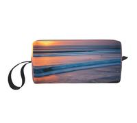 DRTGEDS Sunset Beach - Bolsa pequeña con cremallera, mini estuche de transporte de maquillaje de viaje, bolsa de cosméticos, electrónica portátil, Sunset Beach, Talla única