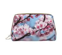 DRTGEDS Tempting Cherry Blossoms - Neceser de viaje, bolsa de maquillaje para bolso, bolsa de maquillaje de viaje, mini bolsa de cosméticos para mujer, color blanco, talla única, White, Talla única