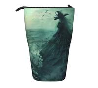 DRTGEDS The Sea Witch - Estuche desplegable para lápices y cosméticos, organizador de maquillaje telescópico, Black, Talla única, Estampados de moda