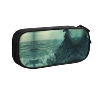 DRTGEDS The Sea Witch - Estuche para lápices inspirado en brujas de mar de gran capacidad, estuche para bolígrafos, estuche de papelería para oficina, Black, Talla única, Deportivo