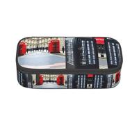 DRTGEDS Tower Bridge In London - Estuche para lápices con múltiples ranuras, bolsa portátil para lápices, estuche de colores para oficina, Cabina telefónica 3, Talla única, Deportivo