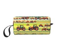 DRTGEDS Tractor Farming - Bolsa pequeña con cremallera, mini estuche de transporte de maquillaje de viaje, bolsa de cosméticos, electrónica portátil, Agricultura de tractores, Talla única