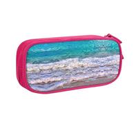 DRTGEDS White Beach - Estuche para lápices de gran capacidad, diseño de mar tropical, Pink, Talla única, Deportivo