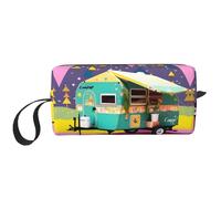 DRTGEDS You Make Me Happy - Bolsa pequeña con cremallera para remolque, mini estuche de transporte de maquillaje de viaje, bolsa de cosméticos, electrónica portátil, You Make Me Happy Camper Trailer,