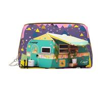 DRTGEDS You Make Me Happy - Neceser de viaje para remolque, bolsa de maquillaje para bolso, bolsa de maquillaje de viaje, mini bolsa de cosméticos para mujer, color blanco, talla única, White, Talla