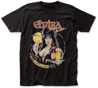 DRtrAERFJ Elvira Mistress of The Dark Fright Light - Camiseta Negra y Negra, Talla L