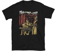 DRtrAERFJ from First to Last Skeleton Couple EMO Post-Hardcore Band Camiseta Color 14 Negro 3XL