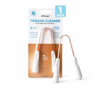 DrTung's Raspador de lengua de cobre, limpiador de lengua para adultos, niños, ayuda a refrescar el aliento, mango de agarre cómodo fácil de usar, viene con estuche de viaje, raspadores de lengua de
