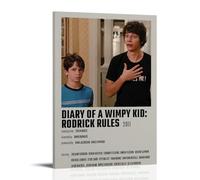 DRU I WQBRBH Diary of A Wimpy Kid Póster estético de pared para sala de estar, dormitorio, pintura decorativa, impresión de portada de 50 x 75 cm, estilo marco