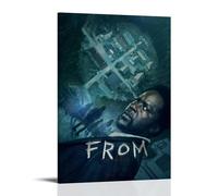 DRU I WQBRBH From Fiction - Póster estético de la serie de televisión de terror para sala de estar, dormitorio, pintura decorativa impresa, 50 x 75 cm, estilo marco