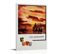 DRU I WQBRBH Póster estético de la película The Searchers para sala de estar, dormitorio, pintura decorativa, impresión de cubierta de 30 x 45 cm, estilo marco
