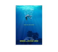 DRU I WQBRBH Póster estético de la película Under The Silver Lake para sala de estar, dormitorio, pintura decorativa impresa, 60 x 90 cm, estilo sin marco