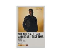 DRU I WQBRBH Póster estético de pared con texto en inglés "When It's All Said And Done... Take Time - Giveon Aesthetic Wall Art para sala de estar, dormitorio, pintura decorativa, impresión de 30 x 45