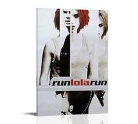DRU I WQBRBH Póster estético de pared Run Lola Run para sala de estar, dormitorio, pintura decorativa, impresión de portada de 20 x 30 cm, estilo marco
