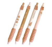 Druckbare Stifte Capybara, löschbare Gelstifte - Blaue Schulstifte, löschbare Stifte - 4X Capybara-Tintenstifte, glattes Schreiben, 0,5 mm, Schreibwaren-Set, einziehbarer Stift, niedliche Stifte für Z