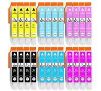 Druckerparadies 24 cartuchos de tinta XL de repuesto para Epson 24XL, compatible con Epson Expression Photo XP-55 XP-750 XP-760 XP-850 XP-860 XP-950 XP-960 XP-970