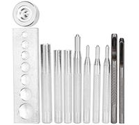 Druckknopf-Werkzeug-Set, Locher, Knopfsetzer, 7-in-1-Basis-Leder-Handwerks-Werkzeug-Set, einfach zu verwenden für Lederverarbeitung, Weihnachtsgeschenke