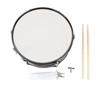 Drum de 14x5.5in, Tambor de Carcasa de Metal Rojo de Vino Profesional con Tambor de Poliéster Transparente Azul Adecuado para Bateristas de Cualquier Nivel, Particularmente