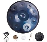 Drum In D Minor 9 Notes Steel Handpan Instrument 432Hz Handpan Drum With Soft Handpan Bag, 2 Handpan Mallets, Handpan Stand, For Sound Healing, Personal Meditation