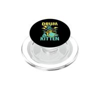 Drum Kitten Gato Toca La Batería PopSockets PopGrip para MagSafe